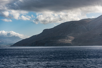 Fototapeta na wymiar Cliffs of cruise to Balos