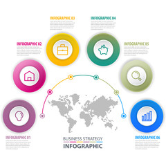 Business Infographics design template illustration. Vector eps10.