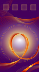 Phone screen template abstract neon background