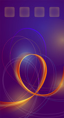 Phone screen template abstract neon background