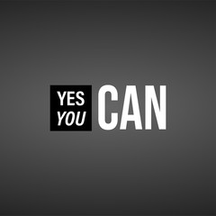 yes you can. Life quote with modern background vector