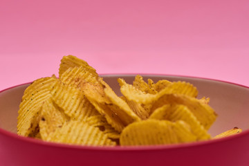 bowl of potato chips
