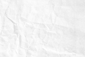 Crumpled white paper texture
