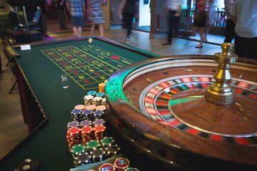 casino roulette spinning wheel