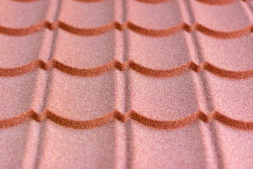 Ondulin roof. Roof texture