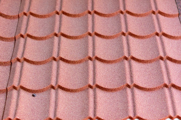 Ondulin roof. Roof texture