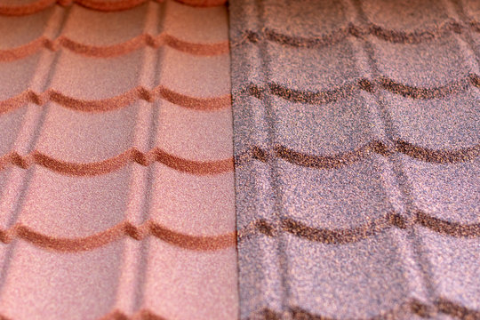 Ondulin roof. Roof texture