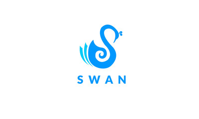 Fototapeta premium Swan logo design