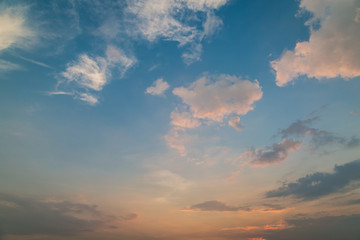 Naklejka na ściany i meble sky and clouds before sunset