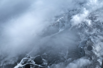 Snowy mountains of Northern Spain