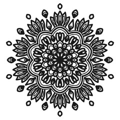 mandala flower illustration vector