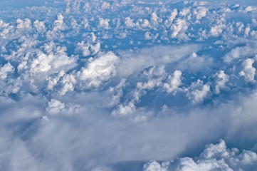Beautiful Cloudscape Captured from an Airplane