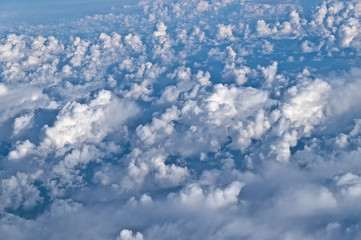 Beautiful Cloudscape Captured from an Airplane