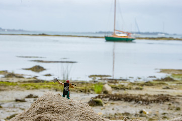 Pirate en bord de mer