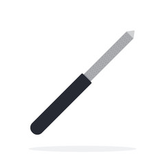 Nail file vector flat isolated