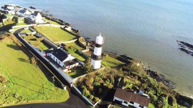 This is a 360 degree aerial rotation of Stroove Lighthouse in Donegal Ireland.  It was taken with a drone