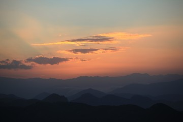 Mountain hut in the winter snow covered landascape.savsat/artvin/turkey