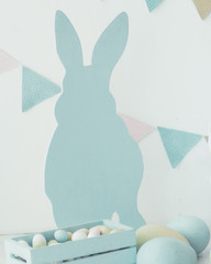Easter bunny on a white background