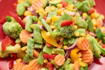 Assortment of frozen vegetables