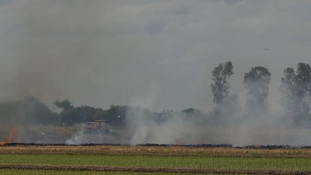 Extreme Fire In The Field.