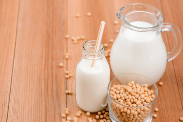 Milk made of soy beans