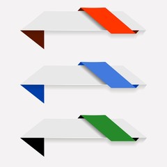 Modern infographic arrows.