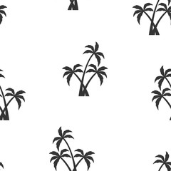 seamless pattern with white palm trees