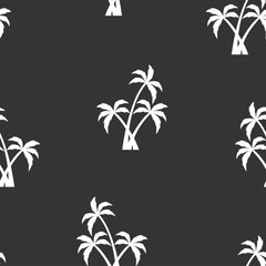 Fototapeta na wymiar seamless pattern with white palm trees