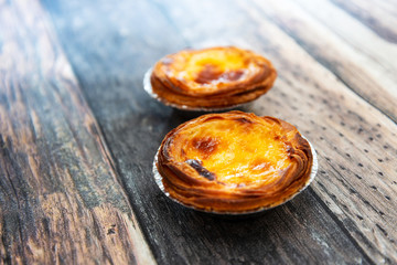 delicious portuguese egg tart dessert