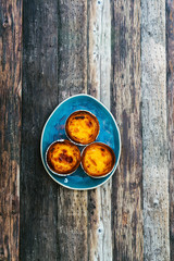 delicious portuguese egg tart dessert