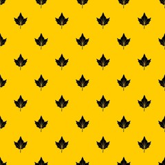 Currant tree leaf pattern seamless vector repeat geometric yellow for any design