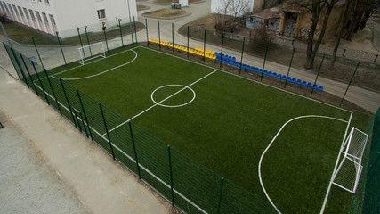 Football ground from a height