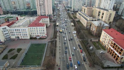 Obraz premium Football ground from a height
