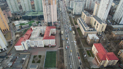 Fototapeta premium Football ground from a height