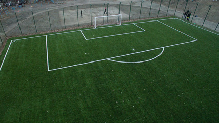 Football ground from a height