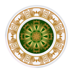 Decorative Mandala. Vector Illustration. Isolated. Tribal Ethnic Ornament With Mandala. Anti-Stress Therapy Pattern. Indian, Moroccan, Mystic, Ottoman Motifs