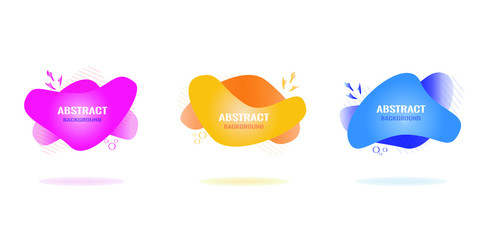 modern abstract vector banner set