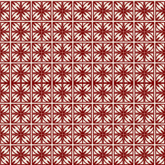 Vector Seamless Pattern With Abstract Geometric Style. Repeating Sample Figure And Line. Paper For Scrapbook, wrapping, background. Red rose color