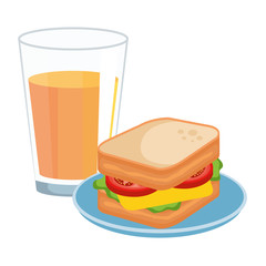 delicious breakfast menu icons