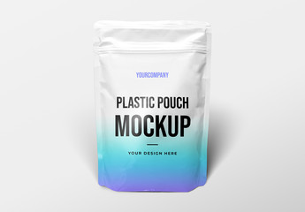 Plastic Pouch Packaging Mockup