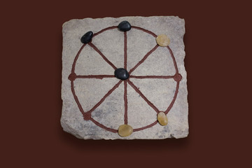 Terni lapilli or ancient roman tic-tac-toe