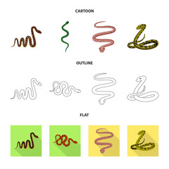 Obraz premium Vector illustration of mammal and danger logo. Set of mammal and medicine stock vector illustration.