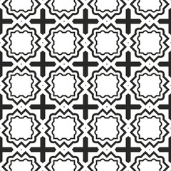 Fototapeta premium Seamless Geomteric Patterns. Vector Illustration. Hand Drawn Wrap Wallpaper, Cover Fabric, Cloth Textile Design. White grey color