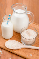 Vegan milk and rice cereal