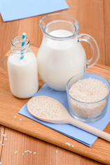 Homemade vegan rice milk