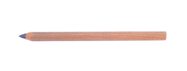 Brown pencil isolated on white background