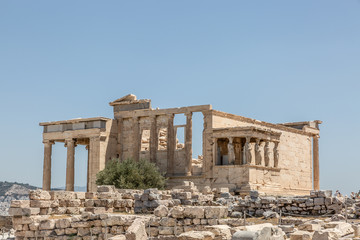 Obraz premium The Erecthion, the most sacred site of the Acropolis, Athens, Greece
