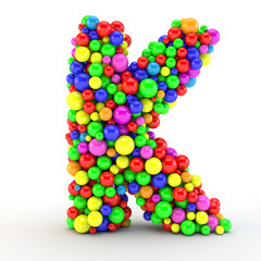 Colorfull letter K