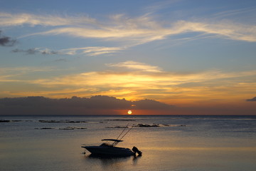 Obraz premium Ile Maurice - coucher de soleil
