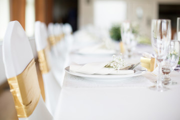 Wedding reception table